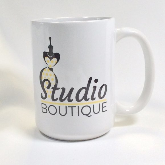 Orca Coatings 'Studio Boutique' Printed White Ceramic Mug - 400ml - Picture 2 of 5